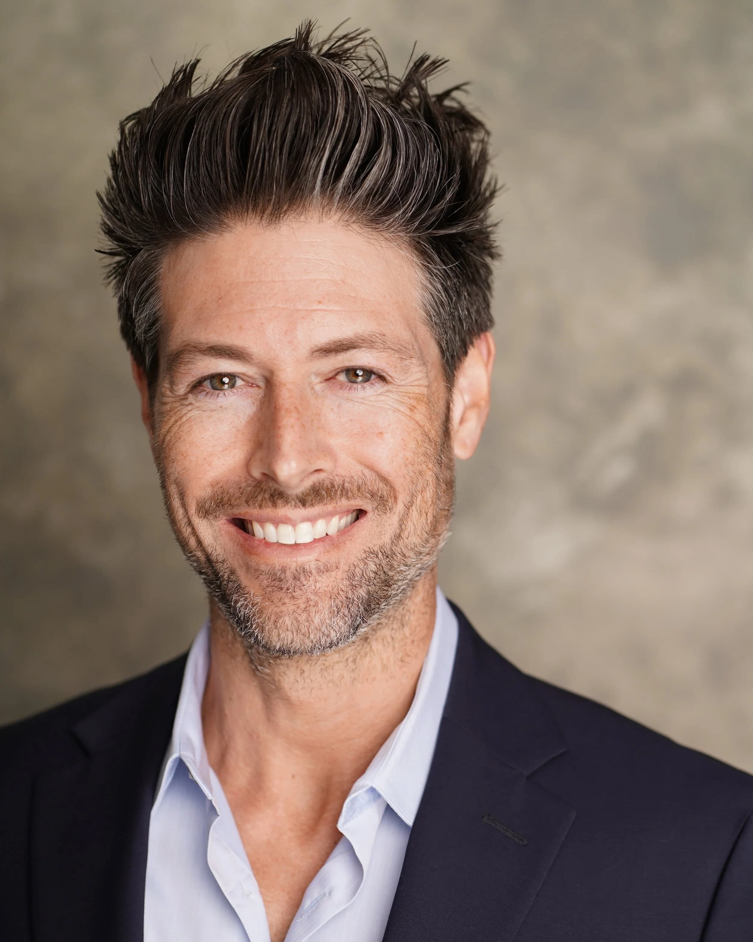 Michael wearing a jacket